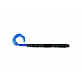 Worm 6" #200 - Black/Blue Tail
